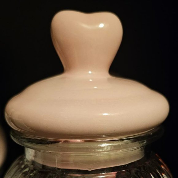 Valentine's Glass Jar with Ceramic Heart Lid - Picture 2 of 3